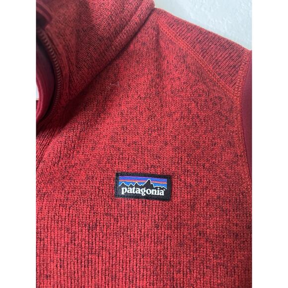 Patagonia Better Sweater Fleece Red Zip Up Vest Size Small Outdoor Casual - Picture 3 of 4